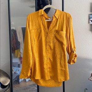 Candies Cheetah Button Down Top